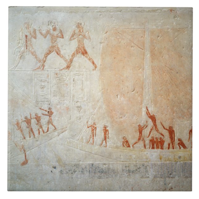 Entlastung vom Mastaba von Akhethotep BO Fliese (Vorderseite)