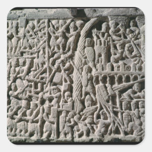 Entlastung, welche die Belagerung von Carcassonne Quadratischer Aufkleber