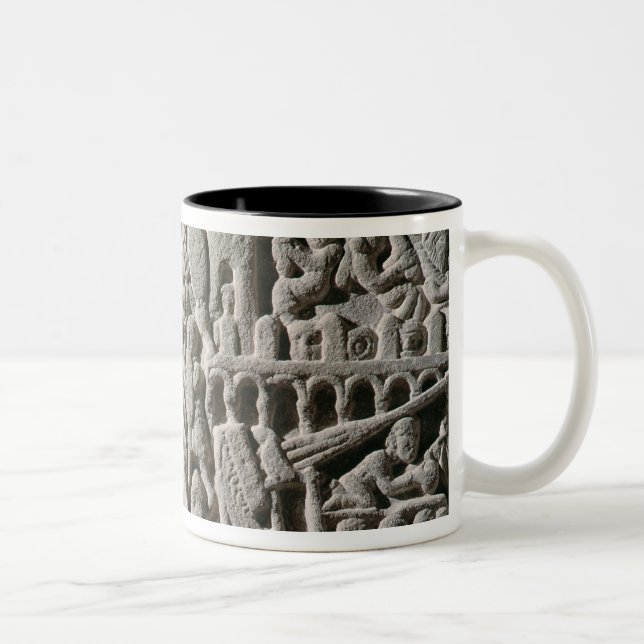 Entlastung, welche die Belagerung von Carcassonne Zweifarbige Tasse (Rechts)