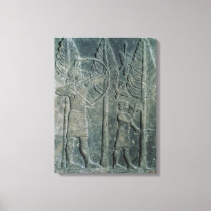 Entlastung, welche die Jagd der Vögel in darstell Leinwanddruck