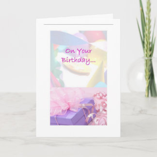 Entlastungs-Gesellschafts-Geburtstags-Karte Karte