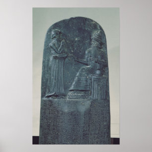 Entlastungs-Zahl des Gottes Shamash, der Gesetze Poster