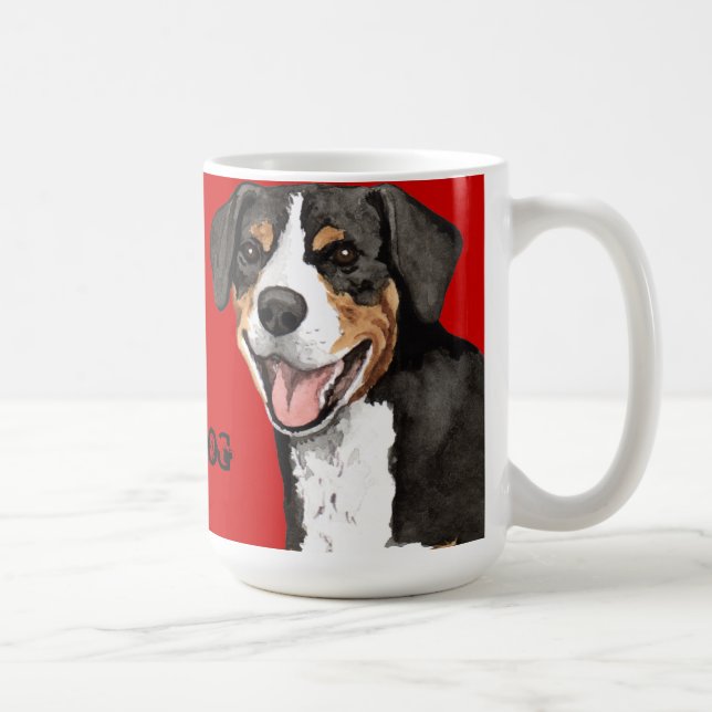 Entlebucher Farbblock Kaffeetasse (Rechts)