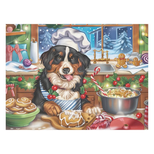 Entlebucher Mountain Holiday Baking: Festlich Tischdecke (Vorderseite (Horizontal))