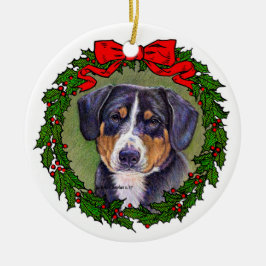 Entlebucher Mountain Hund Kunst, Dichtung und Musi Keramik Ornament