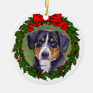 Entlebucher Mountain Hund Kunst, Dichtung und Musi Keramik Ornament