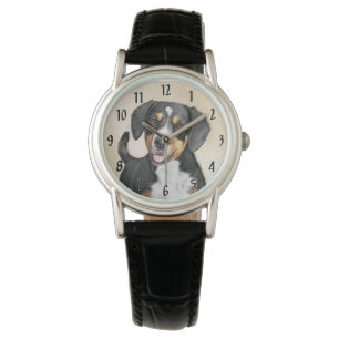 Entlebucher Mountain Hunde Malerei Original Hunde Armbanduhr