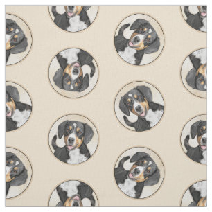 Entlebucher Mountain Hunde Malerei Original Hunde Stoff