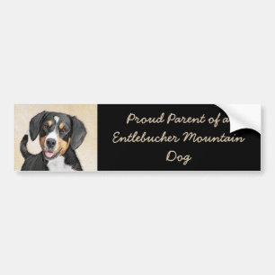 Entlebucher Mountain Hunde Malerei - Originelle Ku Autoaufkleber