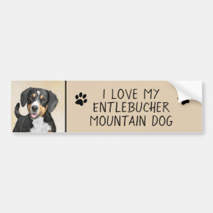 Entlebucher Mountain Hunde Malerei - Originelle Ku Autoaufkleber