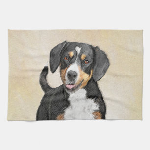 Entlebucher Mountain Hunde Malerei - Originelle Ku Geschirrtuch