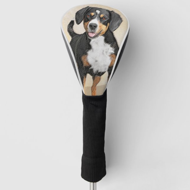 Entlebucher Mountain Hunde Malerei - Originelle Ku Golf Headcover (Vorderseite)