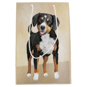Entlebucher Mountain Hunde Malerei - Originelle Ku Mittlere Geschenktüte