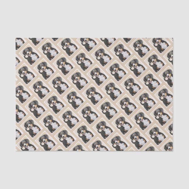 Entlebucher Mountain Hunde Malerei - Originelle Ku Seidenpapier (Vorderseite)