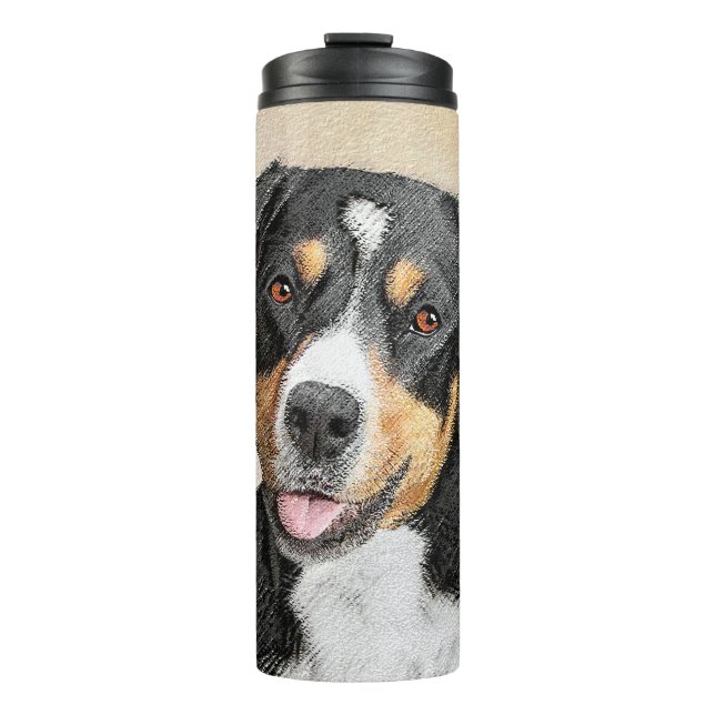 Entlebucher Mountain Hunde Malerei - Originelle Ku Thermosbecher (Vorderseite)