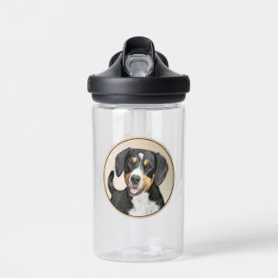Entlebucher Sennenhund-Malerei Original-Hunde-Kuns Trinkflasche