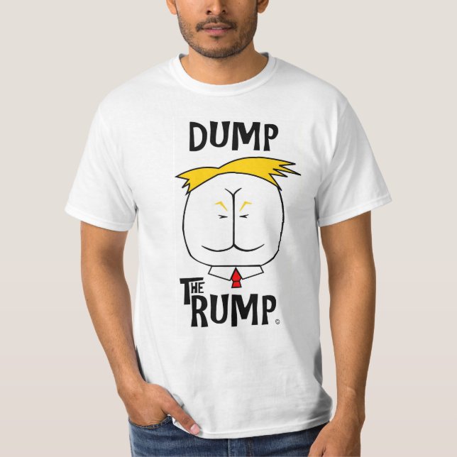 Entleeren Sie das Hinterteil T-Shirt (Vorderseite)