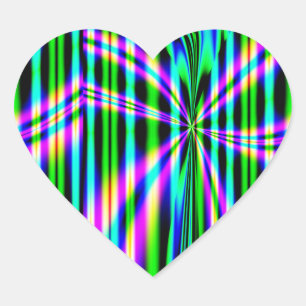 entlooped Herz-Aufkleber