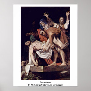 Entombment durch Michelangelo Merisi DA Caravaggio Poster
