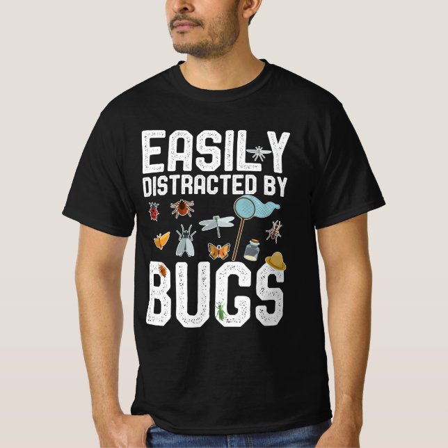Entomologe Fun-Sprichworte leicht von Bugs abgelen T-Shirt (Vorderseite)