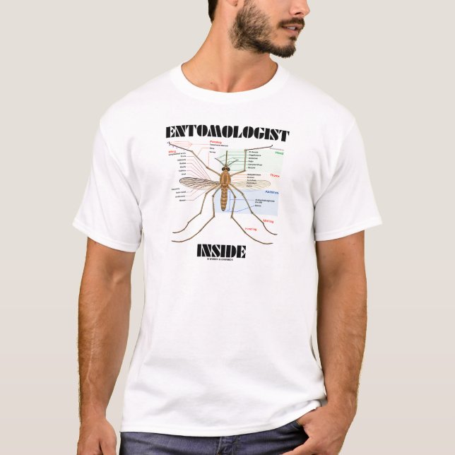 Entomologe-Innere (Moskito-Anatomie) T-Shirt (Vorderseite)