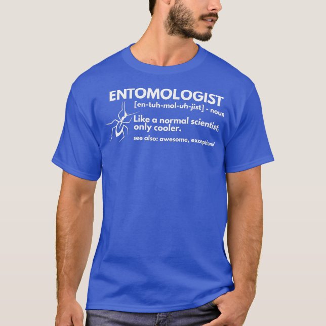 Entomologin Definition Funny Entomology Science T-Shirt (Vorderseite)