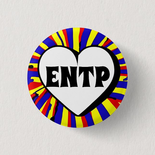 ENTP MBTI 3 Cm Runder Abzeichen Button (Vorderseite)