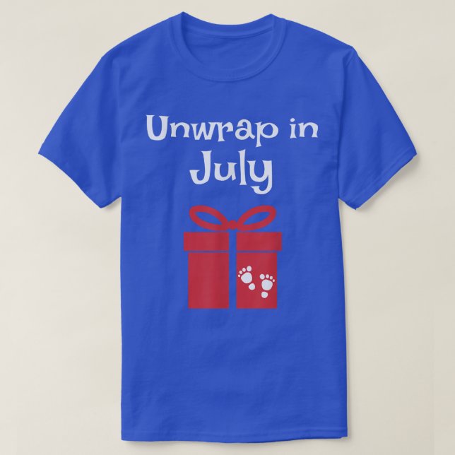 Entpacken im Juli Weihnachten Weihnachten Weihnach T-Shirt (Design vorne)