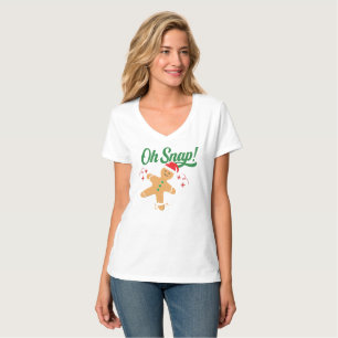 Entpacken Laughter Funny Ginger Snap Cookie Weihna T-Shirt
