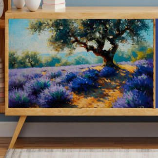 Entpackungspapier für den Lavendelbaum Seidenpapier