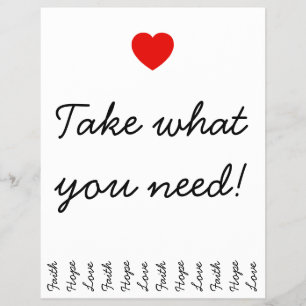 Entreißen von Streifen Flyer