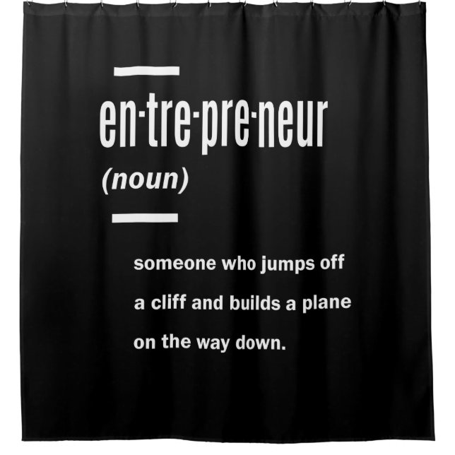 Entrepreneur Definition Geschenkideen Duschvorhang (Vorderseite)
