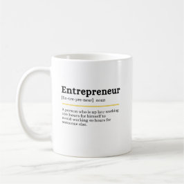 Entrepreneur Noun Definition Motivational Business Kaffeetasse