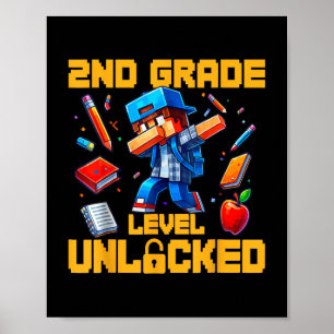 Entriegelter Jungs Gamer zurück T Poster