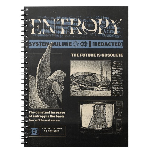 Entropie - Brutalist Design Notizblock (Vorderseite)