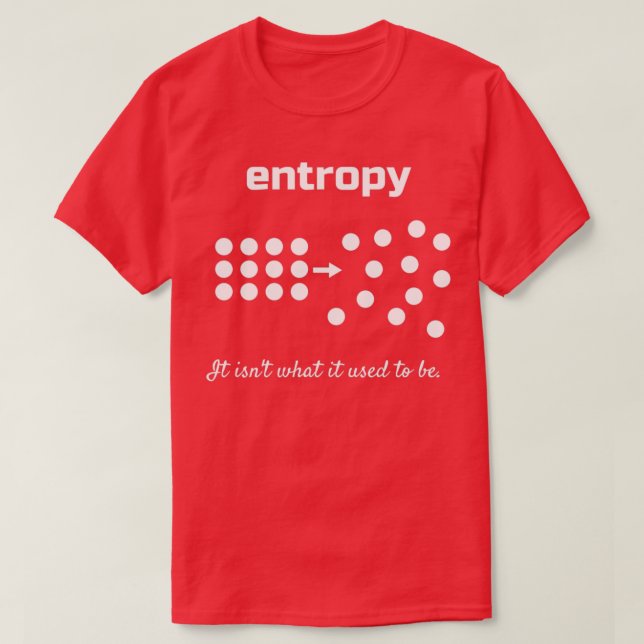 Entropie Es ist das 27t was es früher war T-Shirt (Design vorne)
