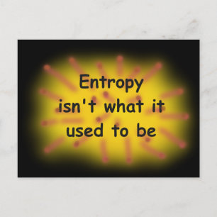 Entropie Postkarte