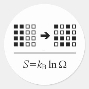 Entropie Runder Aufkleber