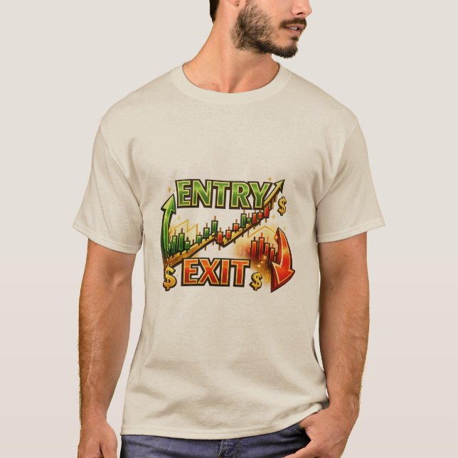Entry Exit Trading Strategy Graphic Men’s T-Shirt  (Vorderseite)