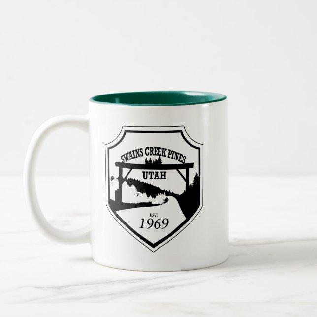 Entryway-Logo-Tasse Zweifarbige Tasse (Links)