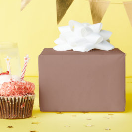 Entsättigte dunkelbraune Sommer-Herbst-Trendfarbe Geschenkpapier