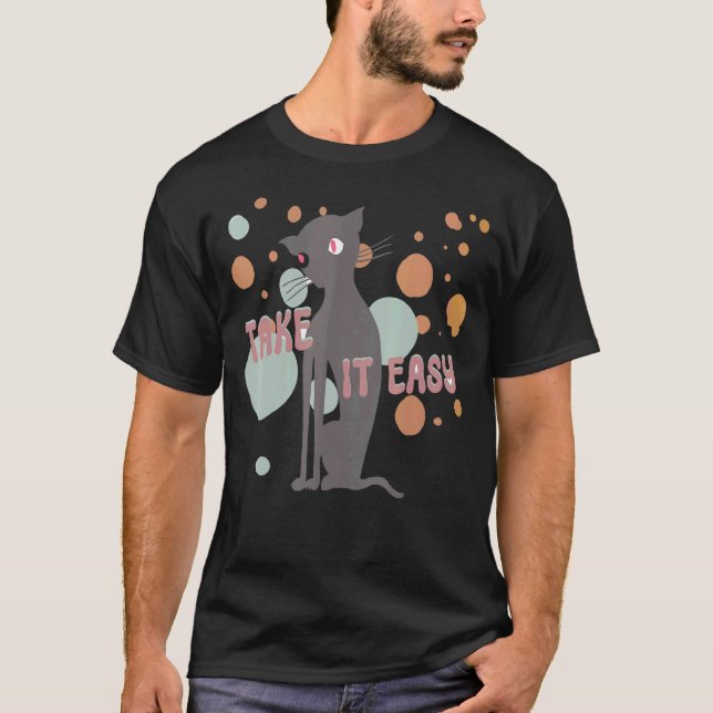 ENTSCHEIDE DICH NICHT KATZE T-Shirt (Vorderseite)