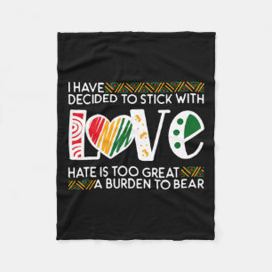 Entscheiden Sie für Stick Liebe Mlk Black History Fleecedecke