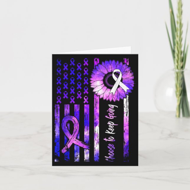 Entscheiden Sie sich für das Bewusstsein für Suizi Karte (Vorderseite)