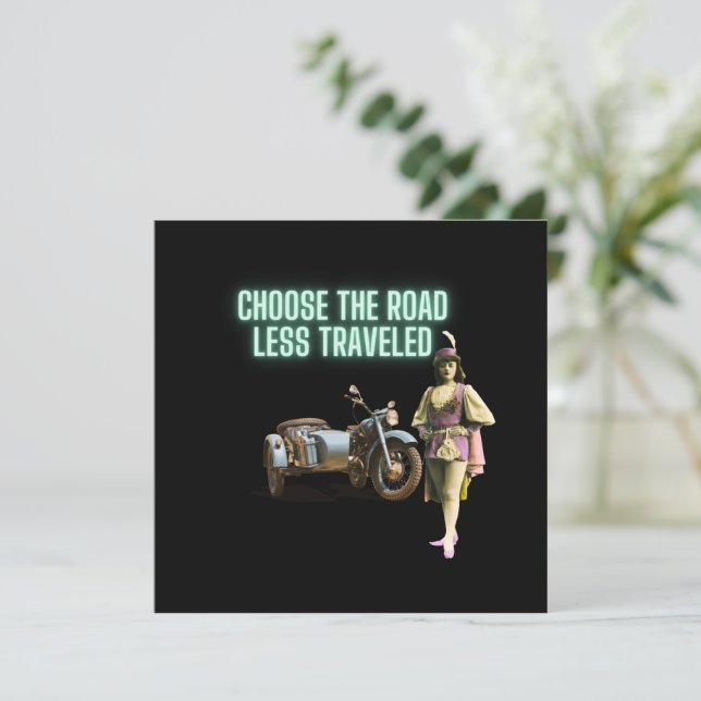 Entscheiden Sie sich für die "Road Lless Traveled  (Stehend Vorderseite)