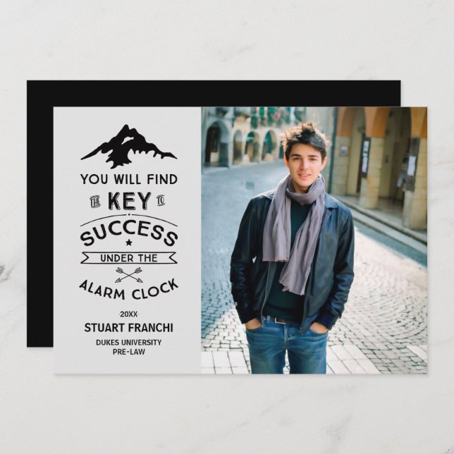 Entscheidend für den Erfolg einer humorvollen Absc Einladung (Vorne/Hinten)