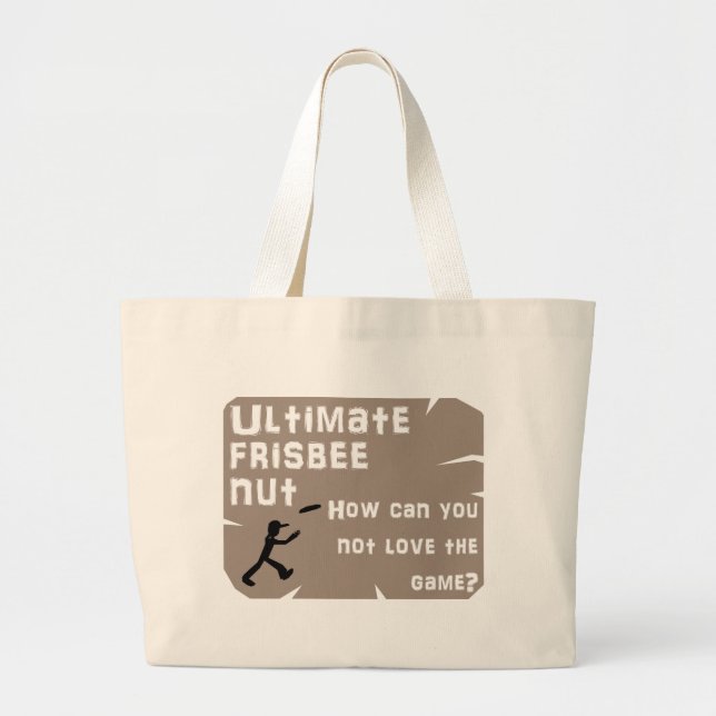 Entscheidende Frisbee-Nuss-Taschen-Tasche Jumbo Stoffbeutel (Vorne)