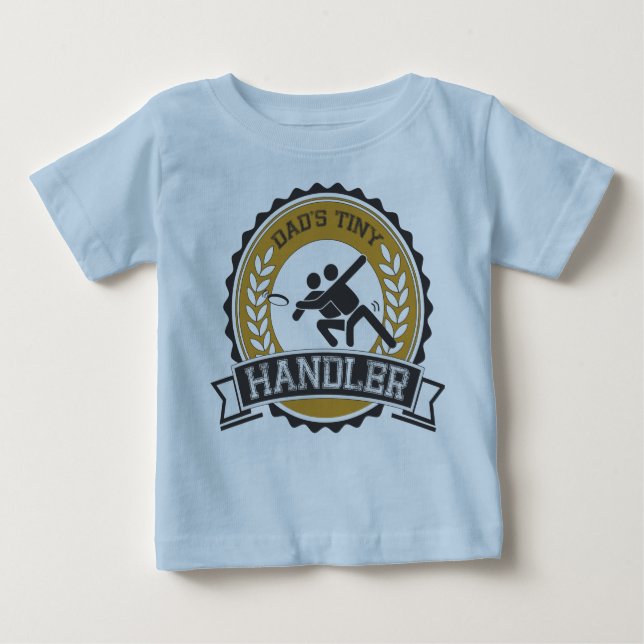 Entscheidender Frisbee - der kleine Lenker des Baby T-shirt (Vorderseite)