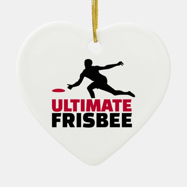 Entscheidender Frisbee Keramik Ornament (Vorne)