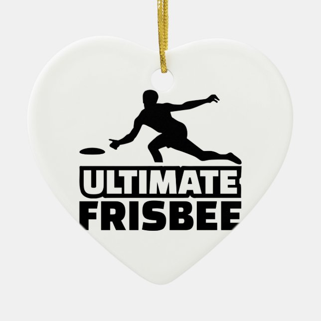 Entscheidender Frisbee Keramik Ornament (Vorne)